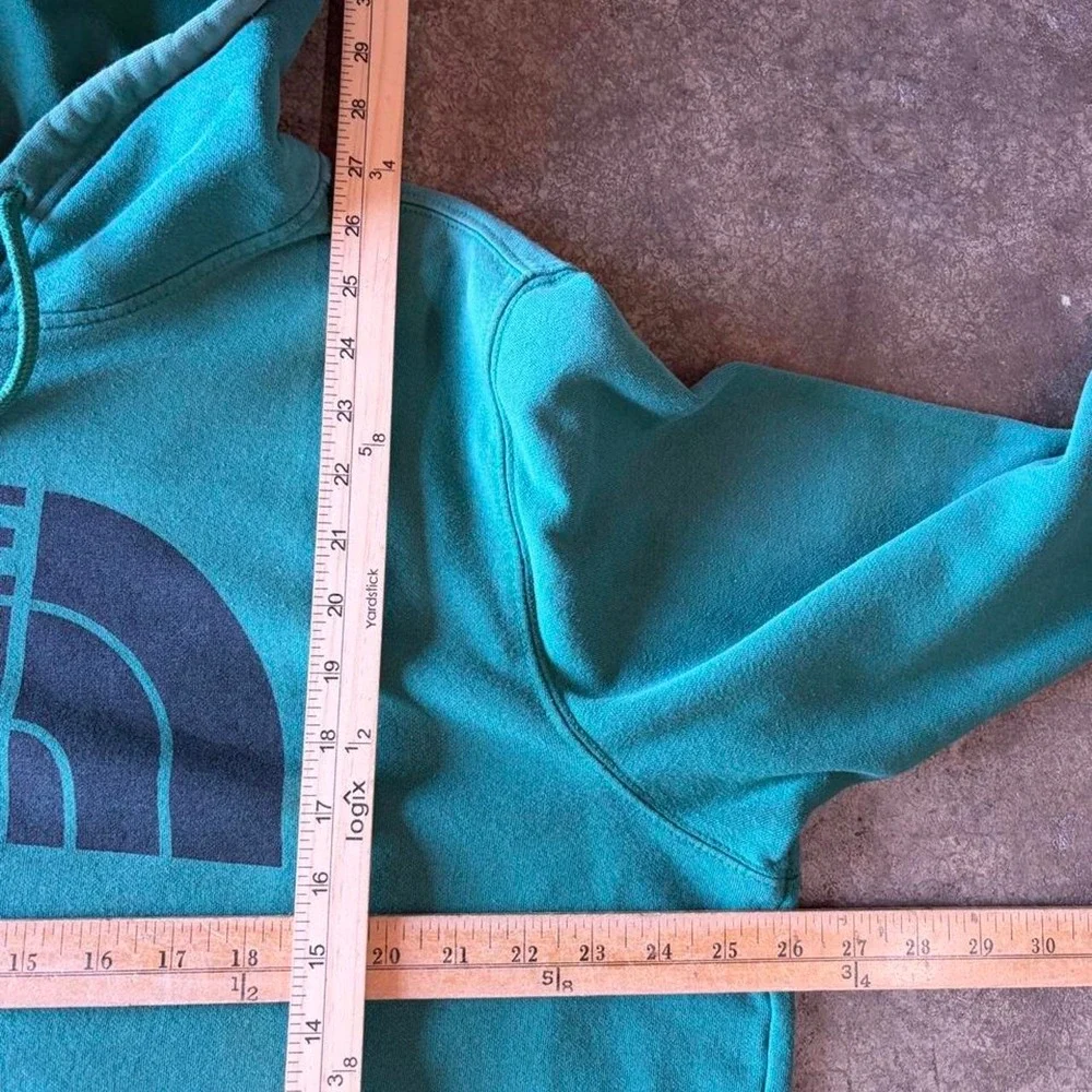 2000s north face green hoodie